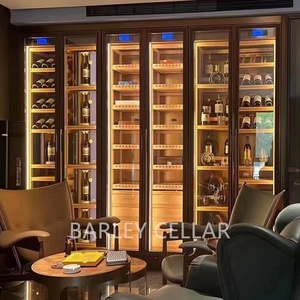 Custom Smart Temperature Control System Glass Door Built-in Single Zone Wine Cellar Fridge <b>Storage</b> Cabinet Non-standard Wine - Product Image 5