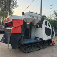 Moissonneuse-batteuse compacte Kubota 208 de 20 CV d'occasion pour terrains montagneux et vallonnés, mini-moissonneuse de riz et de blé