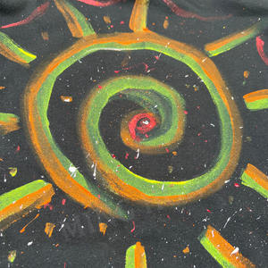 OEM de alta calidad Splash Paint sudaderas con capucha multicolor Graffiti Splatter Sudadera con capucha para los hombres - Product Image 2