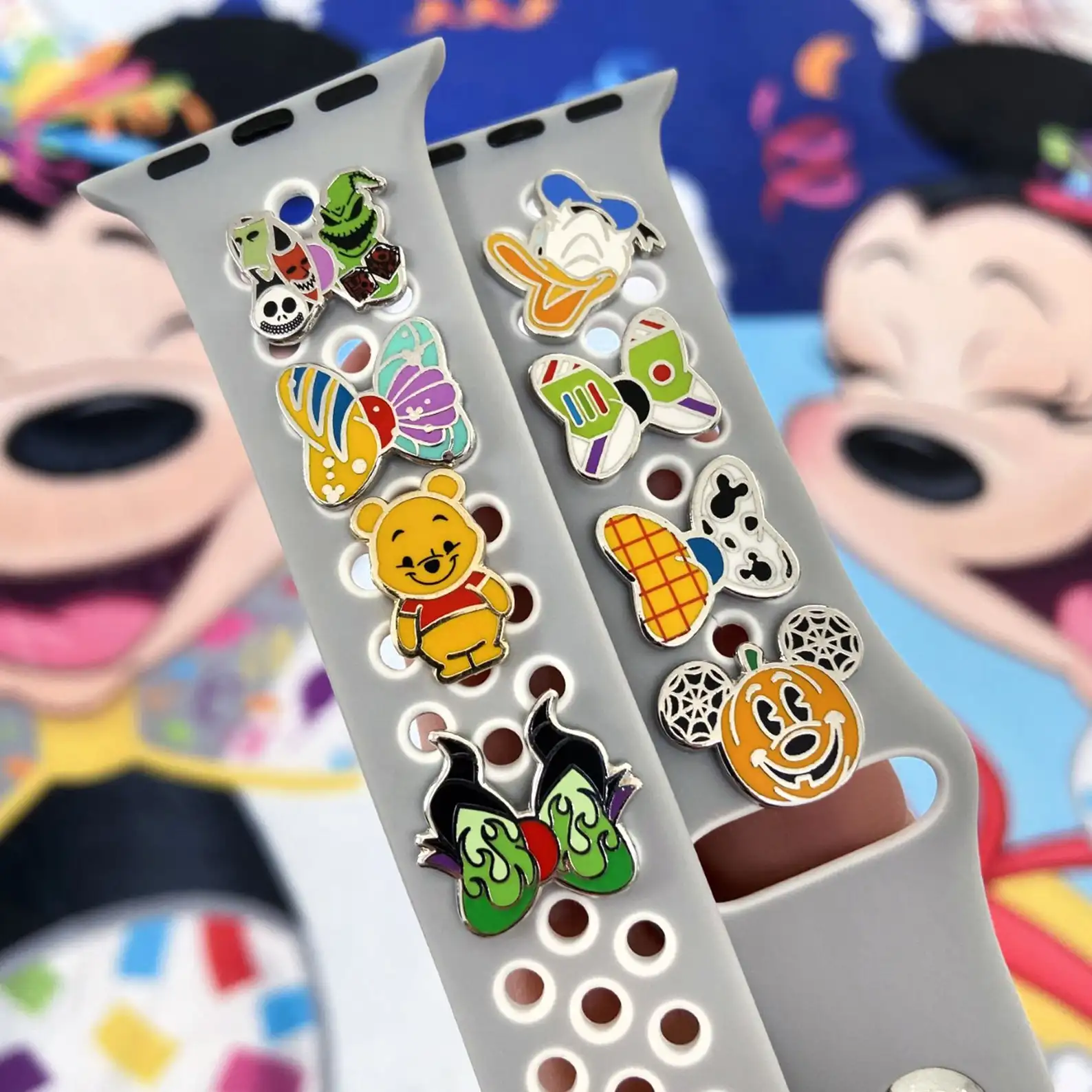 Custom Hard Enamel Band Charms For Apple Watch Band cute cartoon Watch Band Charms