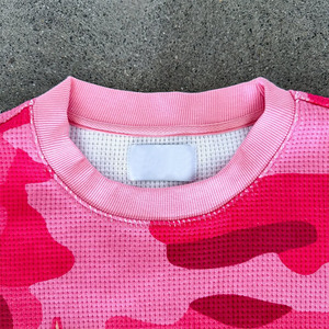 T-shirt Termica a Maniche Lunghe in Tessuto Waffle Mimetico Personalizzato per Uomo, Stile Streetwear Hip-hop - Product Image 5