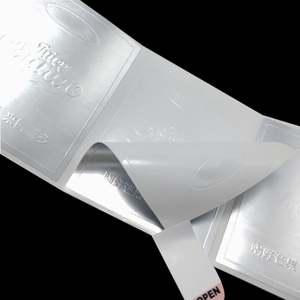 Étiquettes autocollantes en rouleau BOPP argent brillant mat, personnalisées, imperméables, pour bouteilles, vente en gros - Product Image 2