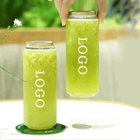 Jus en bouteille PET de qualité alimentaire personnalisé pour la congélation, smoothies faits maison, boissons aux fruits, boissons énergisantes et sodas
