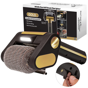 電動充電式ステンレス鋼スピニング電動グリルブラシグリルブラシ剛毛無料Bbqクリーニングブラシクリーナー - Product Image 2