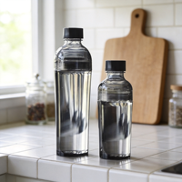 Bouteille d'eau réutilisable Longstar 500 ml en PC sans BPA, anti-fuite, écologique, avec infuseur à thé, pour boire directement, résistante à l'ébullition, idéale pour les voyages et la salle de sport