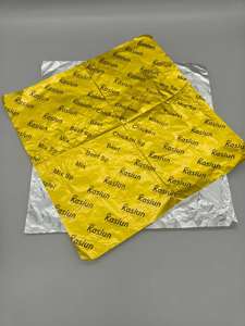 Custom Printed Logo Double Side Greaseproof Eco-friendly Baking <b>Paper</b> for Kebab and Bread Food <b>Wrapping</b> - Product Image 2