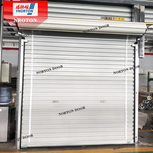 Porte manuelle enroulable en acier 10x10 pour entrepôt, porte automatique à volet roulant - Product Image 5