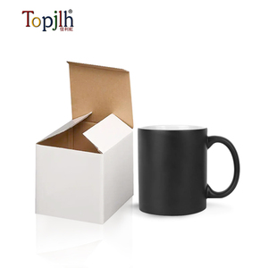 Topjlh all'ingrosso sublimazione in bianco in ceramica 11oz tazze con Logo personalizzato cambio di foto di sublimazione magica tazza che cambia colore - Product Image 6