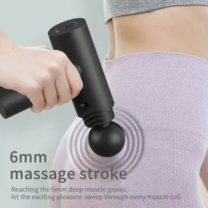 Mini pistola de masaje Fascial de tejido profundo de doble cabezal de mano para masajeadores miofasciales, mini soplador de chorro, productos de masaje, 2 uds.