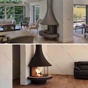 CRUISE Villa Decoración Techo Montado Colgando Independiente Estufa <span class=keywords><strong>de</strong></span> <span class=keywords><strong>leña</strong></span> Calefacción doméstica 900-1100-3300mm Chimenea suspendida - Product Image 3