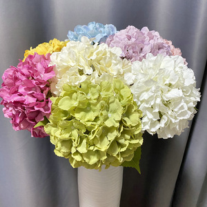 Flores artificiales Meiyu Craft, hortensia grande de franela de 80 cm, impermeable, para decoración de bodas y hogar. - Product Image 3
