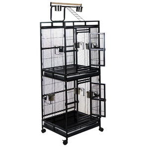 Vente en gros de <span class=keywords><strong>cages</strong></span> pour animaux de compagnie Chasse Petite pour tourtereaux africains Canaries Acier inoxydable Or Ensemble vol d'élevage Extra Large Cage à oiseaux - Product Image 4