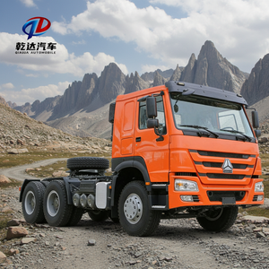 Тягач HOWO 6X4 дизельный 10-колесный с прицепом-фургоном и бетоносмесителем, тяжелый грузовик - Product Image 1