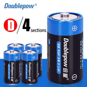 Precio de fábrica 1,5 V R20P D Tamaño 0% Hg Batería de carbono de zinc súper resistente 1,5 V para juguetes de radio Control remoto - Product Image 6