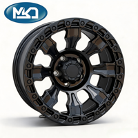 Jantes en alliage forgé MSD Factory Direct pour véhicules tout-terrain, concaves, noir brillant, 17 pouces, 5x127, jantes forgées