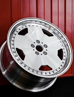 Nouvelle jante forgée personnalisable 17-24 pouces 5x112 5x114.3, finition argent poli, rivets, 5 branches, en alliage d'aluminium pour Mercedes Classe S W222