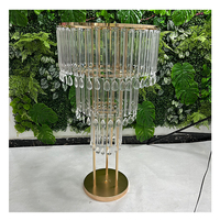 Arrangement de fleurs décoratives transparentes de haute qualité, support de fleurs en acrylique transparent pour centre de table de mariage