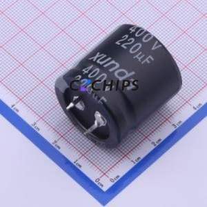 HP2272GMS302RB Snap-in Aluminum Electrolytic Capacitor Through hole Component (THT),D30xL30mm 220uF 20% 400V 10mm - Product Image 1