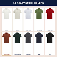 Polo unisexe en mélange coton-lyocell 51 %, manches courtes, maille piquée, séchage rapide, anti-plis, personnalisable OEM, vente en gros