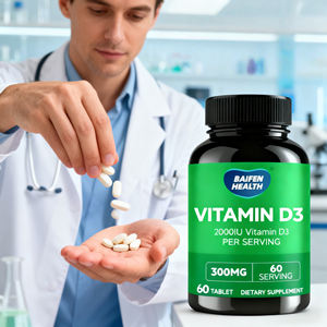 OEM/ODM Volwassen Vitamine D3 Tabletten 2000lU Per Portie (2 Tabletten) Immuunondersteuning & Energieverhogend 60 Stuks Kinderen - Product Image 4