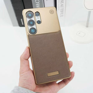 เคสโทรศัพท์โลหะหรูหรา L043 เคสหนังแม่เหล็กพร้อมฟังก์ชั่นอโรมาเธอราพี สำหรับ Samsung S23 S24 S25 Ultra - Product Image 2