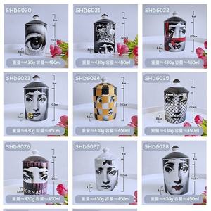 Bougeoir vide en céramique, diffuseur d'aromathérapie, divers motifs d'impression, <span class=keywords><strong>de</strong></span> grande qualité, 20 unités - Product Image 4