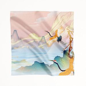 Pañuelos de Seda para Mujer, Pañuelo de Cabeza de Seda Suave, Pañuelo de Seda Personalizado con Logotipo, Accesorio Elegante para Viajes, Influencers de Moda - Product Image 1