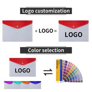 Custom Logo A4 <b>Folder</b> Plastic Transparent Clear Travel Zip Document <b>File</b> Envelope for Promotion Office Gift - Product Image 6