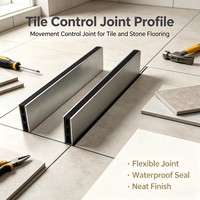 Profilés de finition en aluminium pour carrelage, pour joints de carrelage en béton et céramique, pour la décoration des coins et des angles, gamme d'approvisionnement tout-en-un