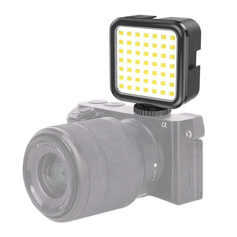 Luz de led de vídeo e filme 49 bi cores, com suporte, foto ultra brilhante e iluminação de vídeo, lâmpada de led, três velocidades, luz de preenchimento