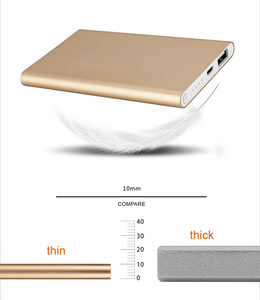 Power Bank Personalizzabile con Logo, Ultra Sottile, <span class=keywords><strong>Portatile</strong></span>, 4000mAh, Caricabatterie per Smartphone, Ideale come Regalo - Product Image 4