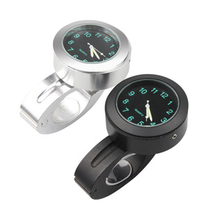 Horloge universelle de <span class=keywords><strong>guidon</strong></span> de <span class=keywords><strong>moto</strong></span>, 7/8 pouces, étanche, chromé, étanche - Product Image 2