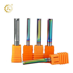 Fresa Diritta a Doppia Scanalatura per MDF, Utensile da Taglio in Carburo a 2 Scanalature da 6mm, Fresa Diritta a Due Lame - Product Image 1