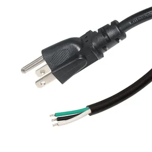 Factory Direct Sale Wire 3 Prong 183 Stripped 14Awg Extension Us Power Cord Power Cord Open Wiring