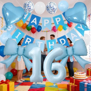 Globos de Sirena Número <span class=keywords><strong>6</strong></span> para Fiesta de Cumpleaños Número <span class=keywords><strong>6</strong></span>, Decoración de Cola de Sirena para Niñas - Product Image 6