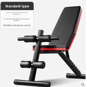 多功能钢制哑铃凳六合一健身椅男士飞压训练椅家用折叠牧师椅健身器材 - Product Image 3