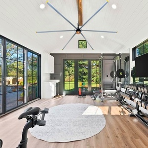 Ventiladores Industriales de Techo Bonawind de 24 Pies HVLS, Motor PMSM, 529400 CFM, Ventilación Silenciosa de 36 dB para Fábrica, Granja, Almacén, Gimnasio - Product Image 1