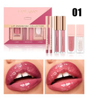 Handaiyan - Juego de 6 Delineadores de Labios Impermeables, Brillo Labial Rojo, Cosméticos Hidratantes de Larga Duración, Antiadherentes, Acabado Mate