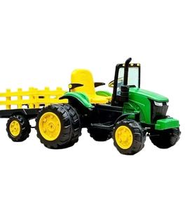 Nuovo Modello Auto Elettrica per Bambini 12V a 6 Ruote <span class=keywords><strong>con</strong></span> Rimorchio, Trattore Elettrico per Bambini 2-4 Anni, Auto a Batteria per Bambini - Product Image 1