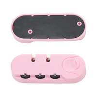 Serrure à combinaison à 3 chiffres, accessoires pour sacs, bagages, valises, sacs de voyage, serrure à code, serrure à combinaison colorée, serrure fixe pour coffre