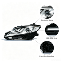 Kit de modernisation de phares LED pour Toyota Camry 2017-2020, remplacement de phares automobiles, pièces d'éclairage automobile