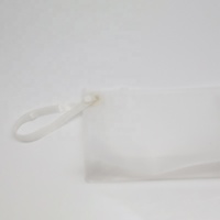 Sac en plastique de rangement transparent à fermeture éclair givré personnalisé pour articles de toilette cosmétiques vêtements maillots de bain shampooing lotion poche fabriqué en EVA