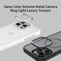 Coque magnétique pour iPhone 16 Pro Max Coque de téléphone portable givrée pour iPhone 16 Housse de protection mate translucide pour iPhone 16 Pro