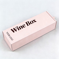 Caja de Cartón con Logotipo Impreso Personalizado, Recubrimiento UV, Materiales Reciclados, Caja de Regalo para Botellas de Vino y Whisky