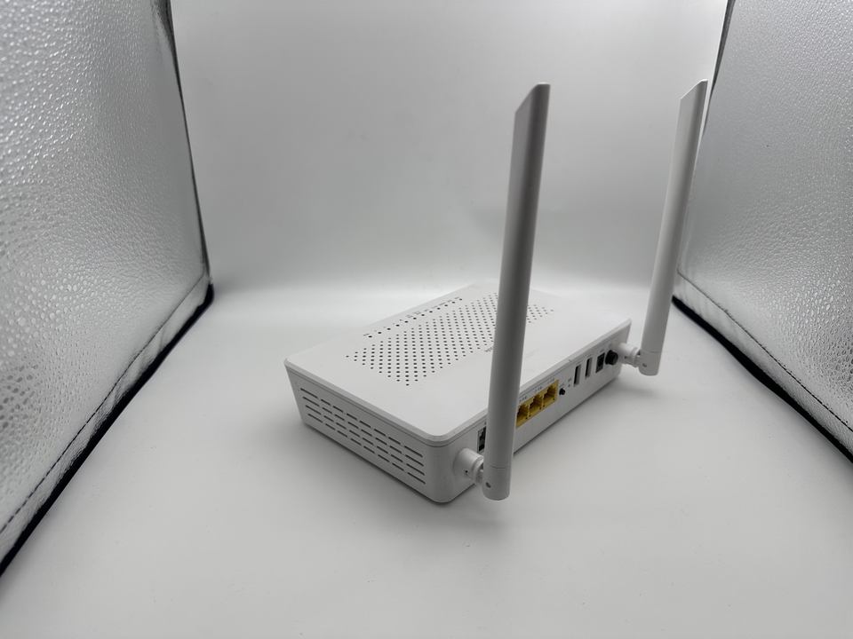 Used JINGLAI Fiber Optic Modem Router FTTH 4GE+1USB+1TEL ONT TEWA-220G ...