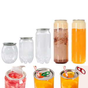 Pet nhựa nước ép trái cây soda có thể dễ dàng mở nắp nước trái cây đóng hộp container Pet nước trái cây có thể - Product Image 4