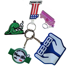 Custom Logo & Size Rubber Promotional Keychains & Carabiners for Personalization and Branding Accessories 7.10.10