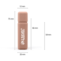 Tubes de brillant à lèvres carrés en plastique personnalisés de luxe bouteilles de cosmétiques vides pour surface sérigraphiée de rouge à lèvres
