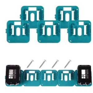 Support de batterie mural pour Makita 18V BL1860 BL1850 bleu avec 2 vis, organisateur de rangement d'outils de garage - Product Image 5