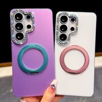 Coque de protection pour Samsung S26 Ultra Star-Diamond avec support métallique à 360 degrés, inspirée de la dopamine estivale, compatible A57